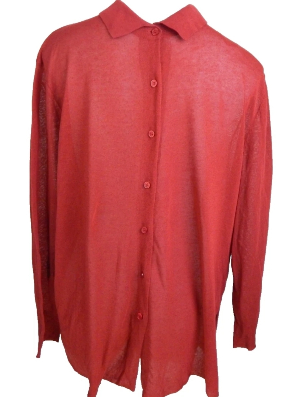 Zara Sheer Linen‎ Blend Button Down Shirt